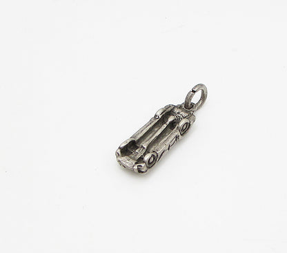 925 Sterling Silver  Vintage Sport Car Charm Pendant  PT2282