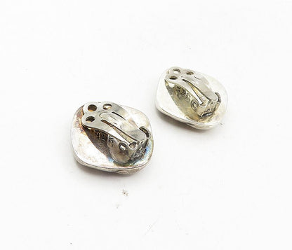 MEXICO 925 Sterling Silver  Vintage Knot Design Non Pierce Earrings  EG4853
