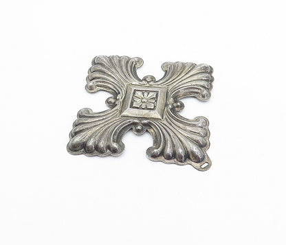 REED & BARTON 925 Silver  Vintage Antique Dark Tone Floral Ornament  TR1054