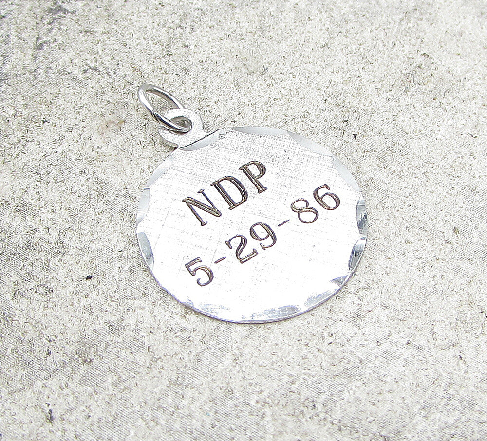 925 Sterling Silver  New Democratic Party Charm Pendant  PT1110