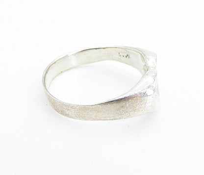 925 Sterling Silver  Large Polished Open Love Heart Band Ring Sz 11.5  RG7572