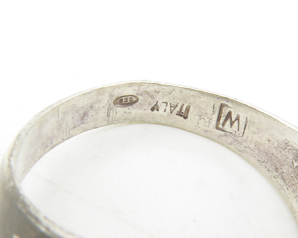 925 Sterling Silver  Vintage Fluted Wrap Design Smooth Band Ring Sz 7  RG11749
