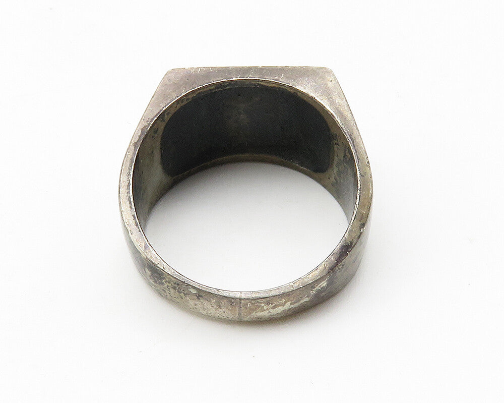 LG BALFOUR 925 Sterling Silver Vintage Antique Oxidized Band Ring Sz 10  RG10392