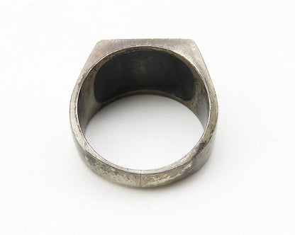 LG BALFOUR 925 Sterling Silver Vintage Antique Oxidized Band Ring Sz 10  RG10392