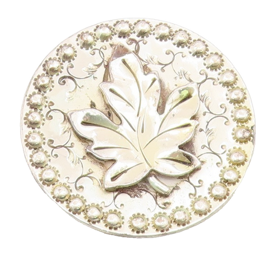 925 Sterling Silver  Vintage Hand Wrought Single Leaf Swirl Brooch Pin  BP3671