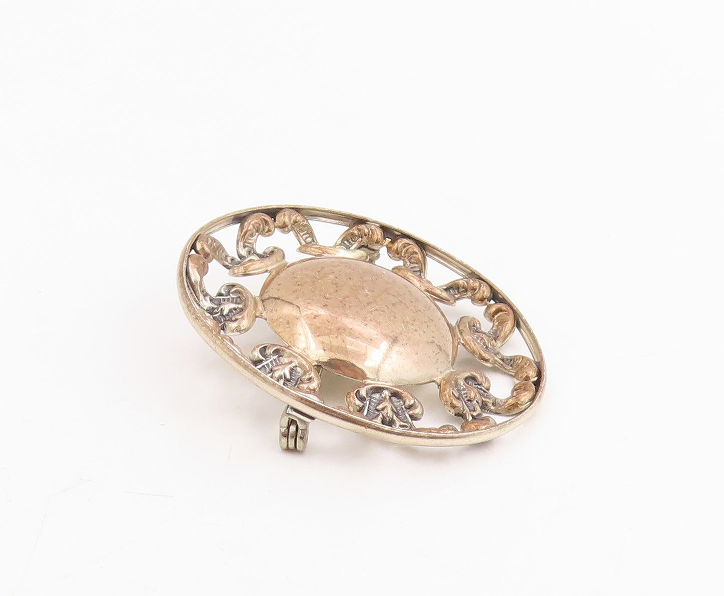 925 Sterling Silver Vintage Brooch BEAU Intricate Openwork Celtic Pin  BP12295