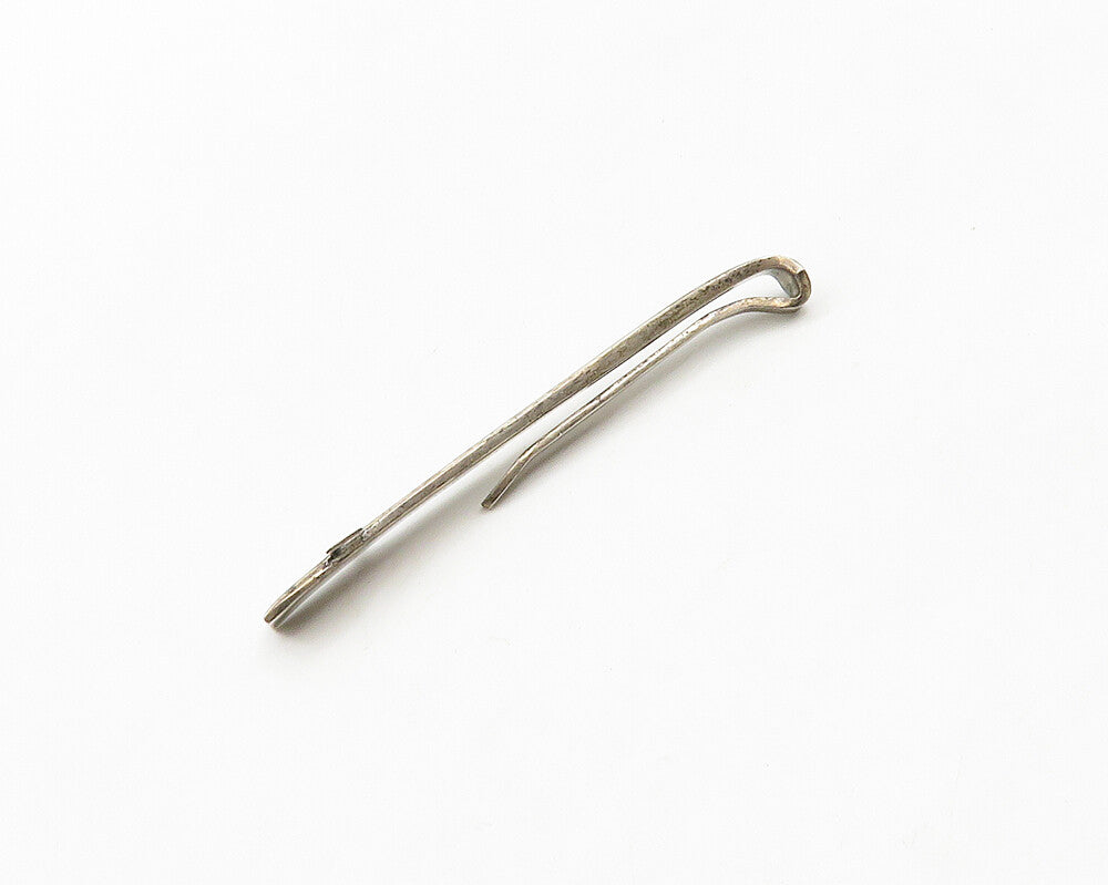 INTERNATIONAL 925 Sterling Silver Vintage Z Initial Smooth Tie Clip TR2665