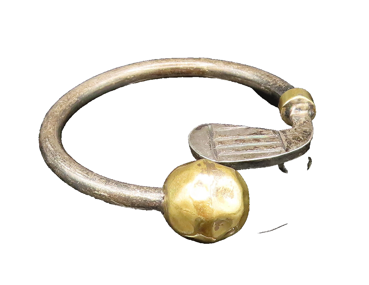 MEXICO 925 Silver  Vintage Golf Club & Screw Off Golf Ball Key Ring   TR3379