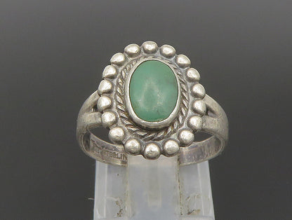 POST BELL 925 Silver  Vintage Oval Jasper Rope Border Ring Sz 6  RG24213