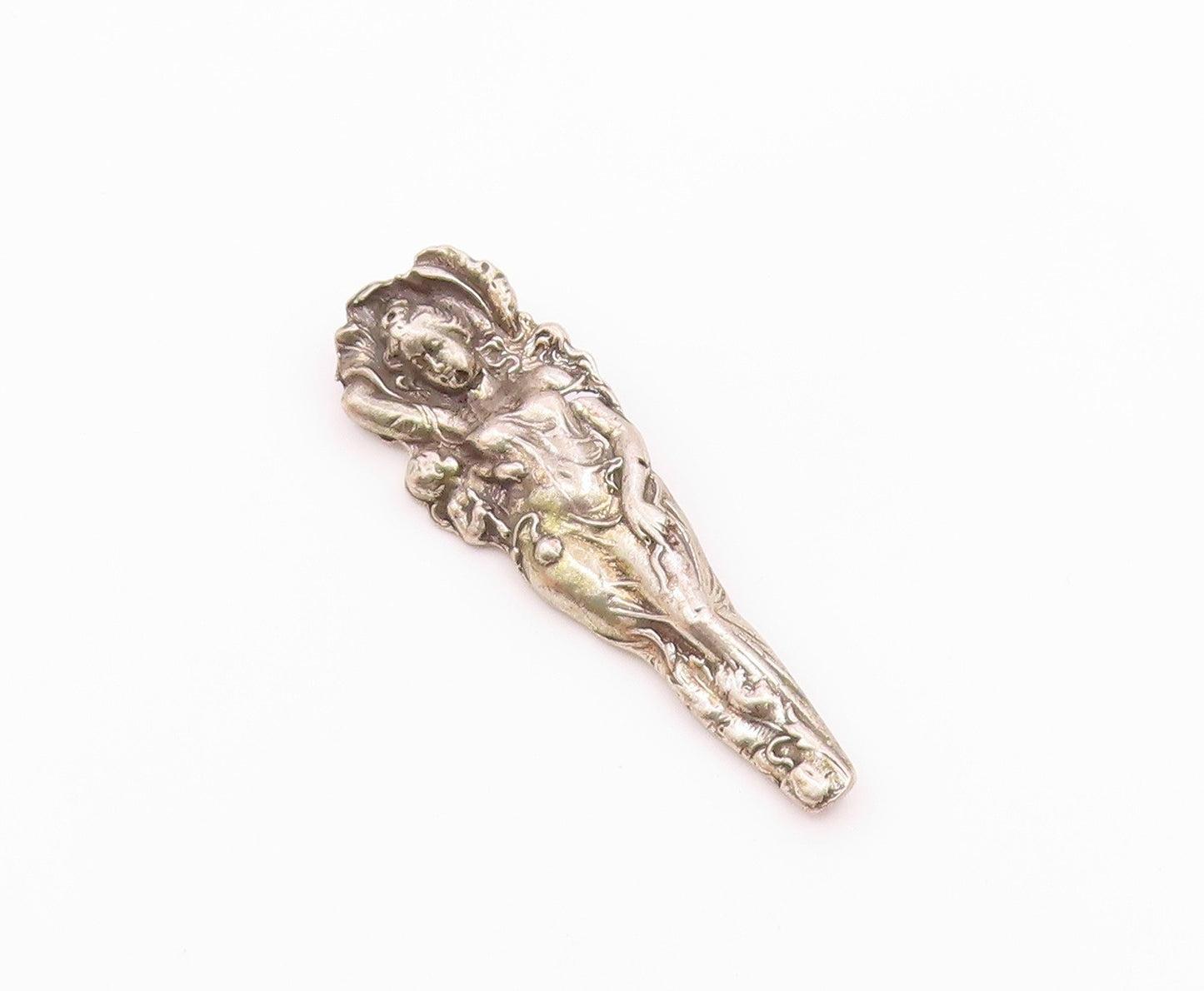 925 Sterling Silver  Vintage Shiny Mother & Baby Love Brooch Pin  BP9208