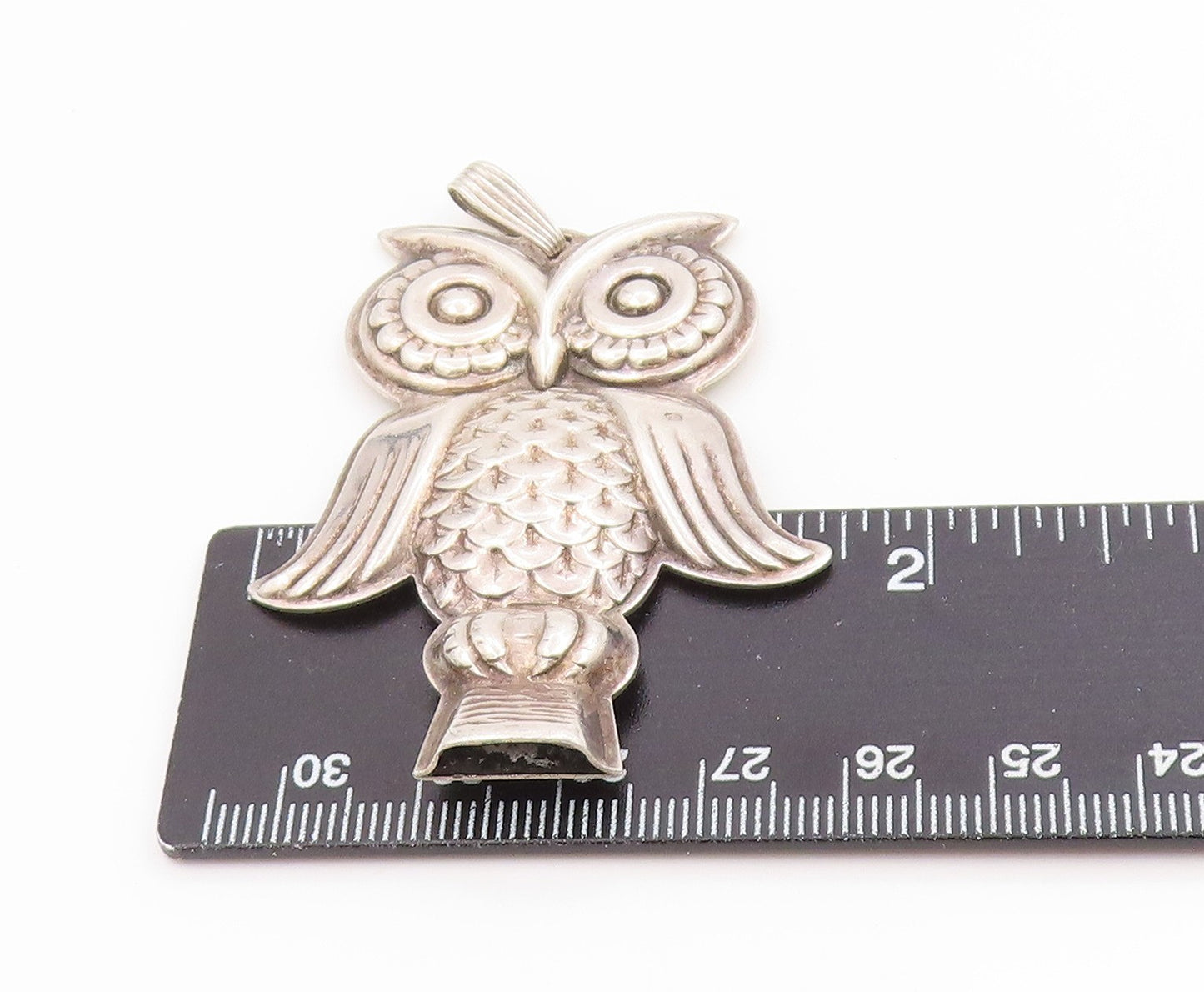 925 Sterling Silver Vintage Pendant REED & BARTON Classic Owl Whistle  PT26296