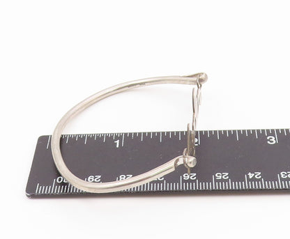 925 Sterling Silver  Shiny Smooth Ayden Name Hook Bangle Bracelet  BT6549
