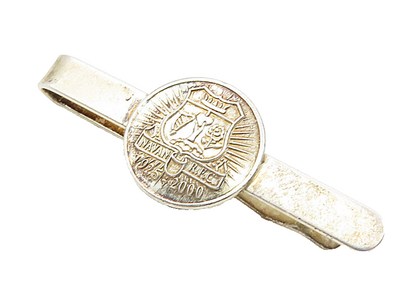 925 Sterling Silver  Vintage Navan R.F.C. Rugby Club Badge Tie Clip  TR1417