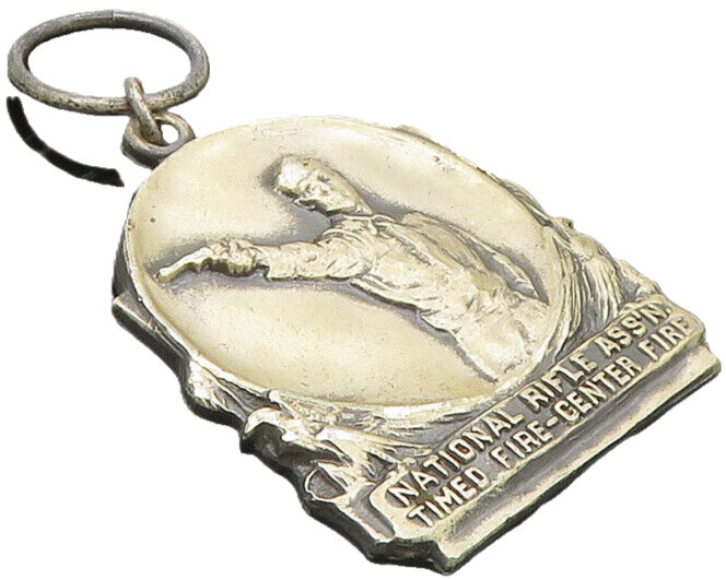 BLACKINTON 925 Silver  Vintage Antique National Rifle Ass'n Pendant  PT7880