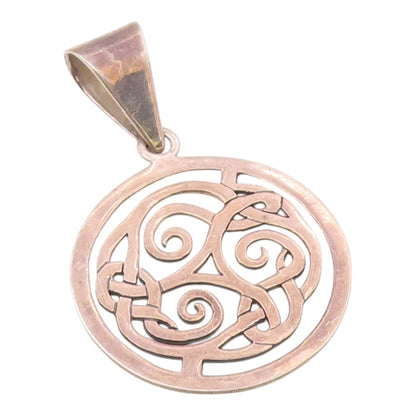 SILPADA 925 Sterling Silver  Vintage Open Triskelion Design Pendant  PT11224