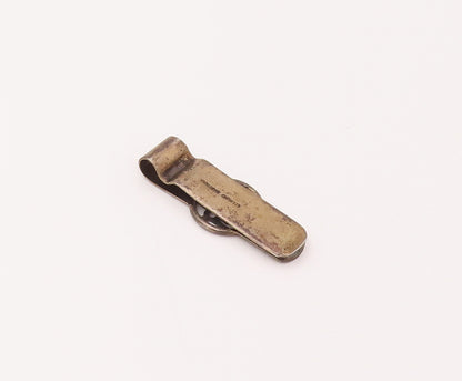 925 Sterling Silver  Vintage Fortune Carved In Chinese Tie Pin  TR3484