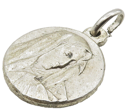 925 Sterling Silver  Vintage Antique Petite Religious Figure Pendant  PT13217