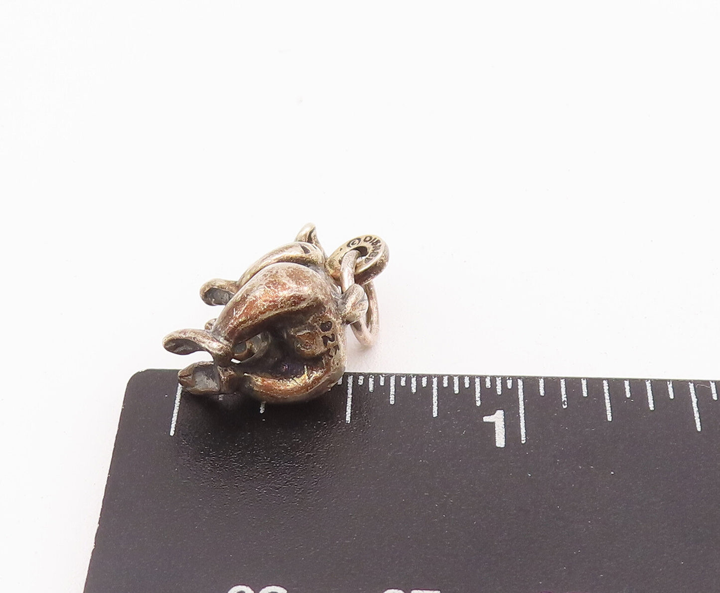 925 Sterling Silver Vintage Pendant DISNEY Carved Goofy From Micky Mouse PT22782