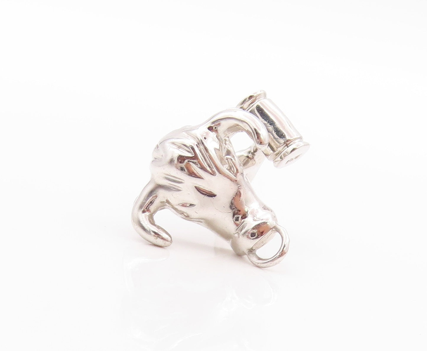 925 Sterling Silver Vintage Cuff Links Bear & Bull Stock Market Trader  TR3942