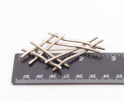 CARSI MEXICO 925 Sterling Silver  Vintage Shiny Modernist Brooch Pin  BP9250