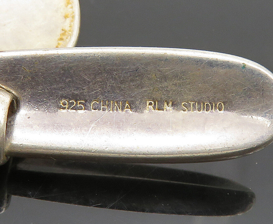RLM STUDIO 925 Sterling Silver  Vintage Crescent Shape Linked Pendant  PT16176