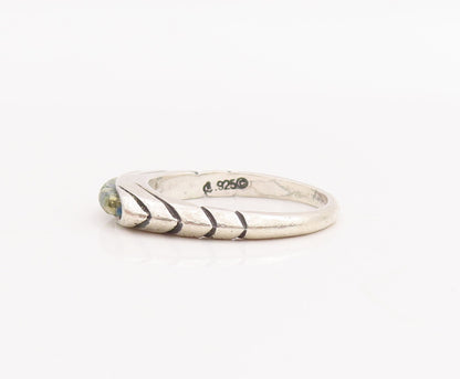 925 Sterling Silver Vintage Ring CAROLYN POLLACK Gemstone Sz 5 RG28941