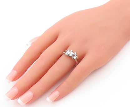 925 Sterling Silver Vintage Ring Designer Jumping Frogs Cutout  Sz 9  RG32865