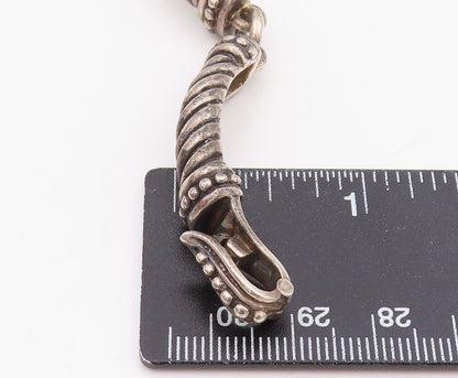 925 Sterling Silver Vintage Bracelet WHITHEY KELLY Twisted Rope Link  BT11489