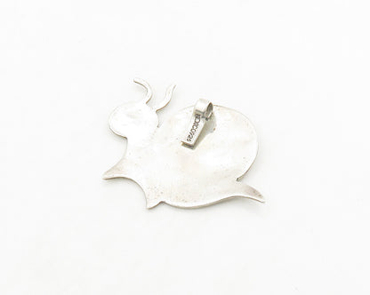 MEXICO 925 Sterling Silver  Vintage Shiny Happy Snail Motif Pendant  PT15292