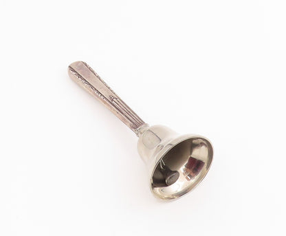 925 Sterling Silver Vintage Dinner Bell Elegant Intricate Detail JINGLES  TR4200