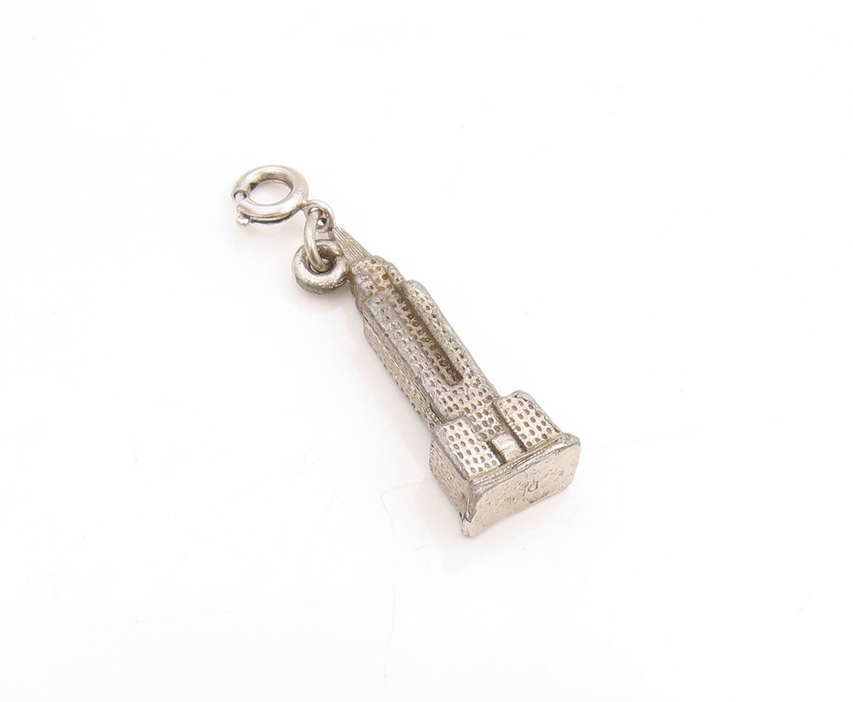 925 Sterling Silver Vintage Pendant 3D NYC Empire State Building Charm  PT25106