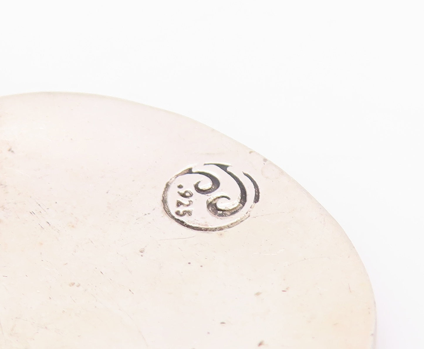 925 Sterling Silver Vintage Pendant Solid Etched Tree Of Life  PT24289