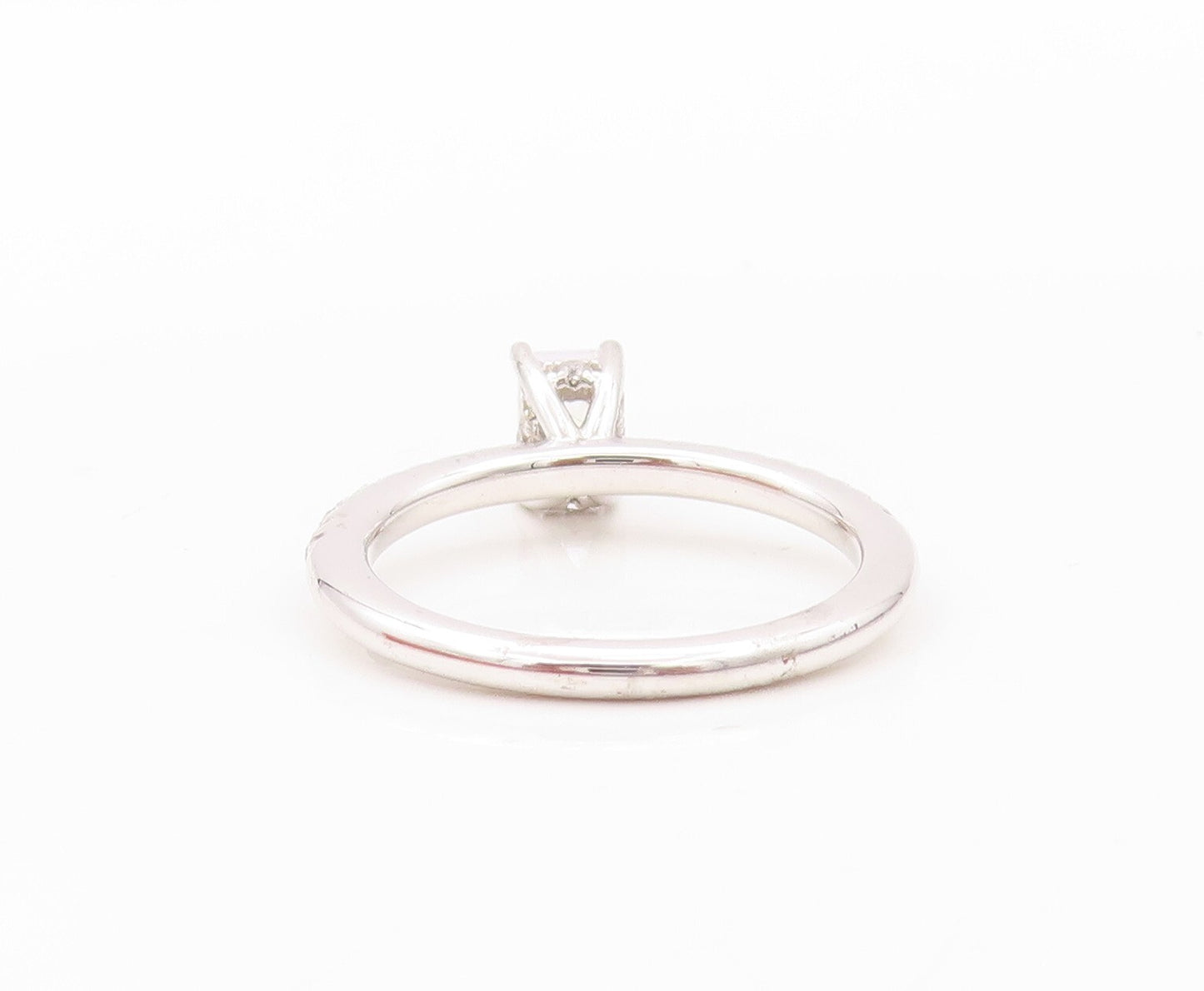 925 Sterling Silver Vintage Ring Rectangle & Round Cut CZ Inlay  Sz 7  RG30188