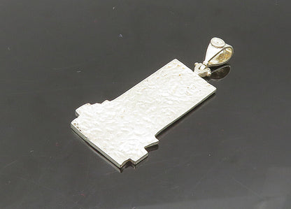 925 Sterling Silver  Vintage Enamel United States Flag Pendant  PT16491