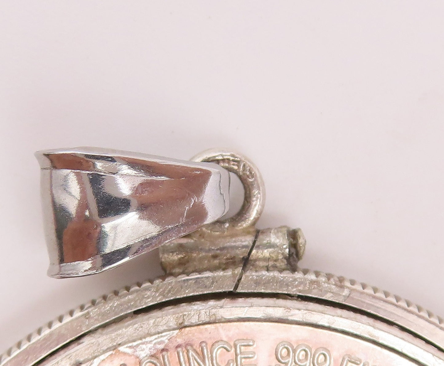 925 Sterling Silver Vintage Pendant Twin Teddy Bears With Toy Blocks  PT26401