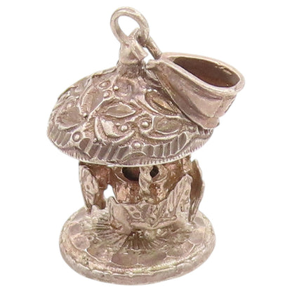 925 Sterling Silver Vintage Pendant STEFANI ARGENTO Spinning Carousel  PT26395