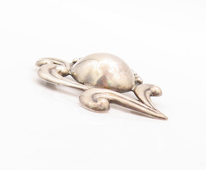 925 Sterling Silver Vintage Brooch Pin LOS CASTILLO Sun Around The Wind  BP11258