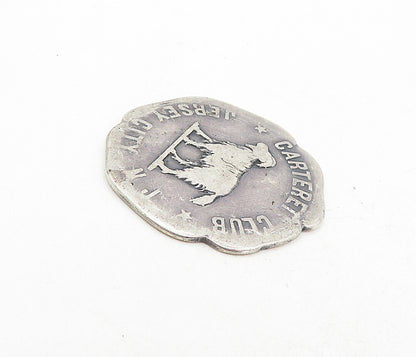 925 Sterling Silver  Vintage Antique Carteret Club New Jersey Medallion TR1358