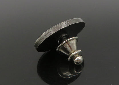 925 Sterling Silver  Vintage Dark Tone Mason Symbol Lapel Pin  TR3118