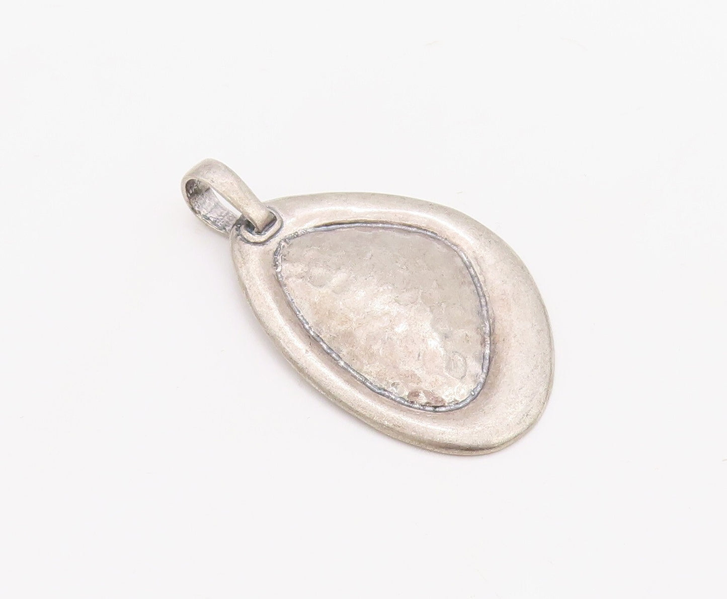 925 Sterling Silver Vintage Pendant SILPADA Amorphas Egg Shape Design  PT23491