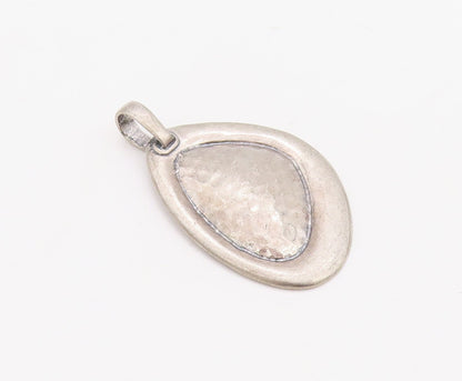 925 Sterling Silver Vintage Pendant SILPADA Amorphas Egg Shape Design  PT23491