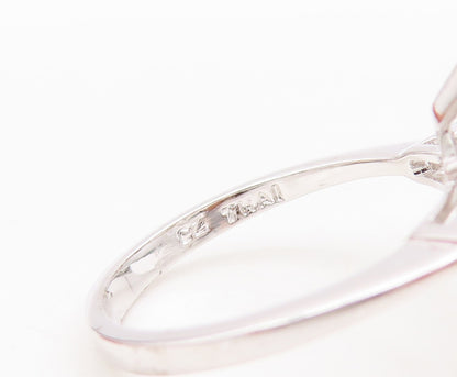 925 Sterling Silver Vintage Ring Marquise Cut & CZ Side Stones   Sz 7  RG29806