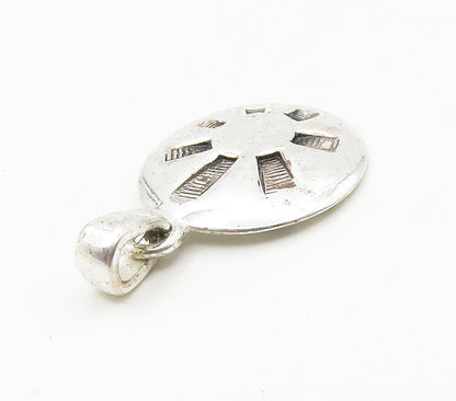 925 Sterling Silver  Shiny Petite Be The Change Etched Quote Pendant  PT12128