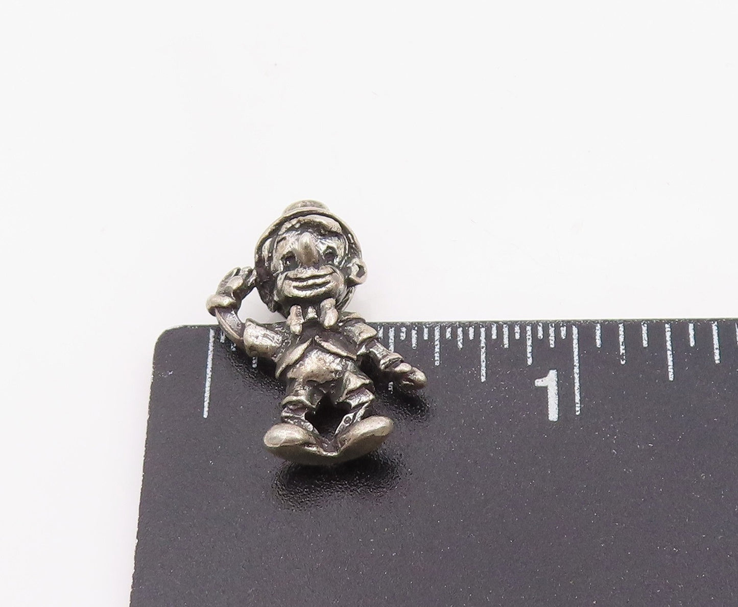 925 Sterling Silver Vintage Pendant 3D Disney Pinocchio Puppet Charm  PT25225