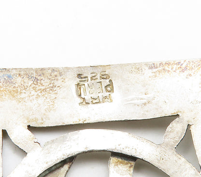 PERU 925 Sterling Silver  Vintage Antique Alpaca Animal Brooch Pin  BP6296