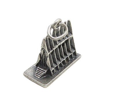 925 Sterling Silver  Vintage Oxidized Chapel U.S.A.F Academy Pendant  PT15242