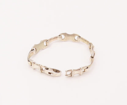 925 Sterling Silver Vintage Wrench & Rod Alternate link Bracelet  BT9853