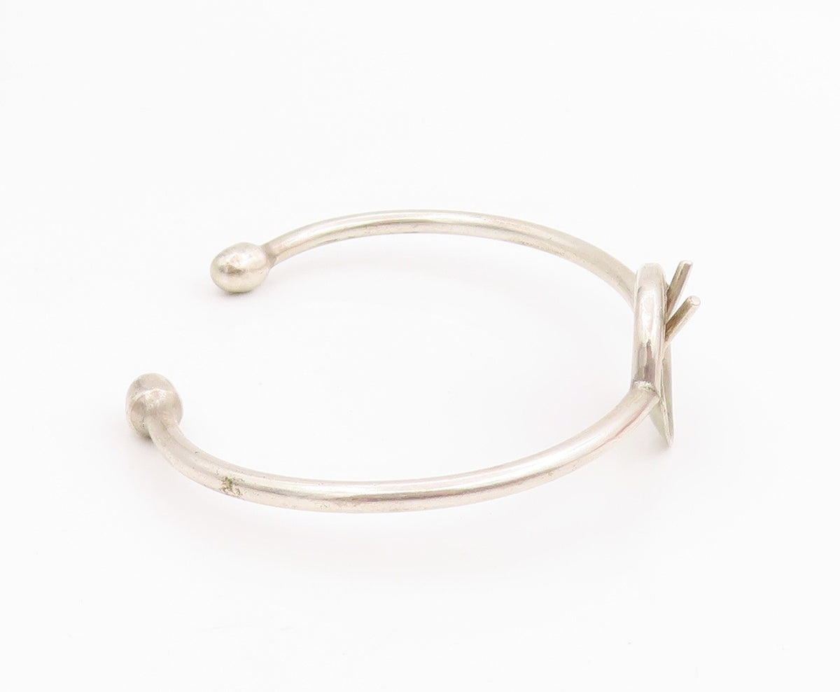 925 Sterling Silver Vintage Bracelet CHRIS ANDERSON Musical Drum Cuff  BT11951
