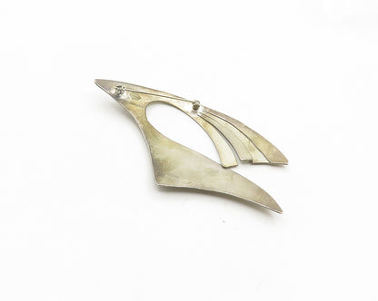 MEXICO 925 Sterling Silver  Vintage Modernist Designed Brooch Pin  BP7635