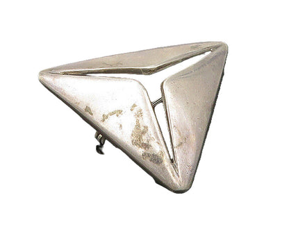 RANCHO ALEGRE MEXICO 925 Sterling Silver  Vintage Triangle Brooch Pin  BP8631